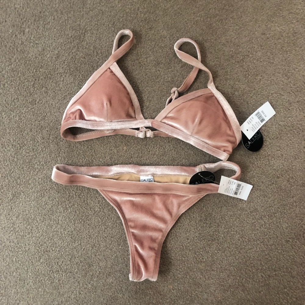 PacSun Salero Swim Nude Velvet Bikini